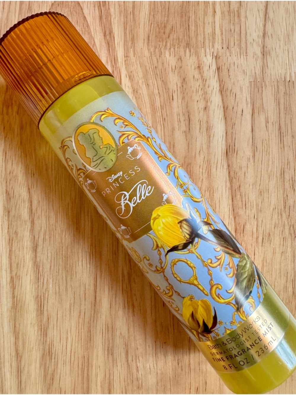 Bath & Body Works Disney Princess Belle Body Wash Spray in Yellow and Blue